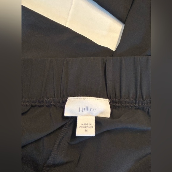 J.Jill Fit Black Wide Leg Pants Polyester Spandex Size Medium 30” Pull On - Picture 4 of 5